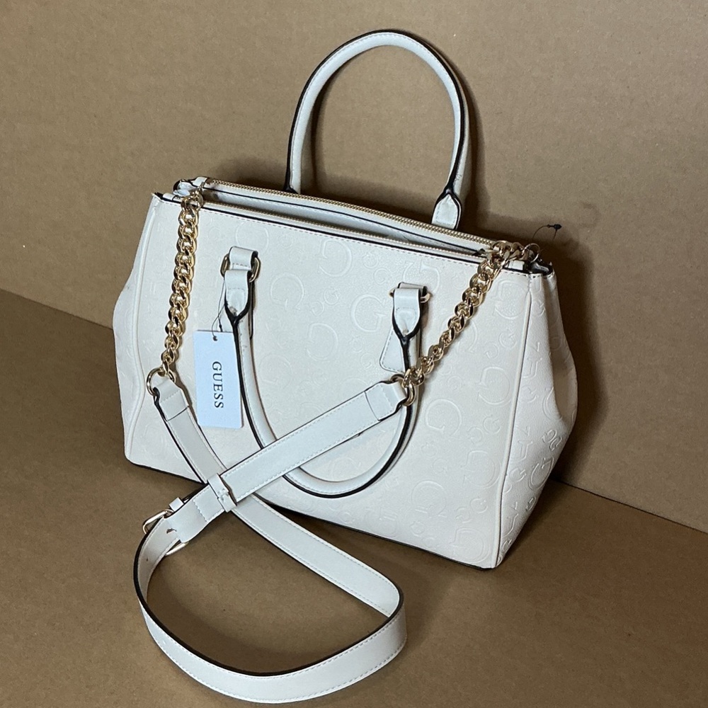 GUESS BAG stone Satchel with Gold ACCENTS NEW - Picture 4 of 12